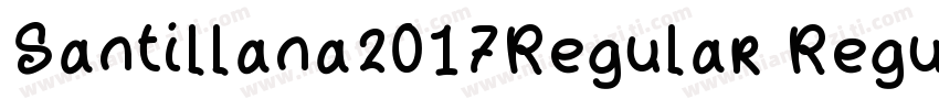 Santillana2017Regular Regular字体转换